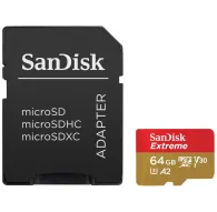 Atmiņas kartes - SANDISK EXTREME microSDXC 64 GB 170/80 MB/s UHS-I U3 ActionCam memory card (SDSQXAH-064G-GN6AA) - perc šodien Master Foto veikalā un ar piegādiAtmiņas kartes - SANDISK EXTREME microSDXC 64 GB 170/80 MB/s UHS-I U3 ActionCam memory card (SDSQXAH-064G-GN6AA) - perc šodien Master Foto veikalā un ar piegādi