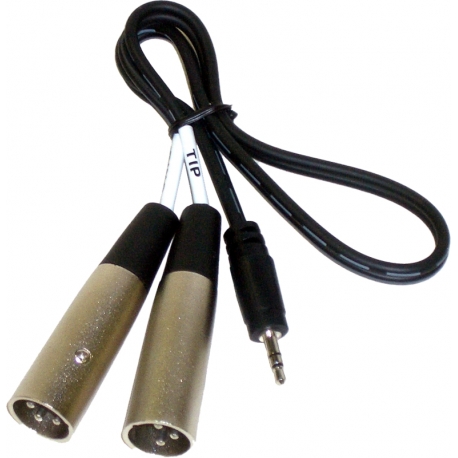 Аудио кабели, адаптеры - AZDEN X-2 CABLE, MALE 3.5MM TRS TO DUAL MALE 3-PIN XLR ADAPTER CABLE MX-2 - быстрый заказ от производителя