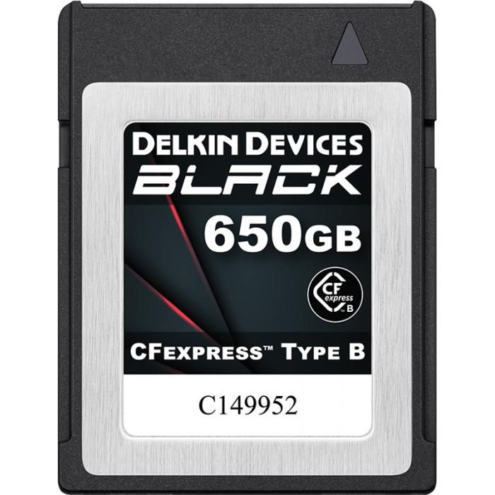 Atmiņas kartes - DELKIN CFEXPRESS BLACK R1725/W1530 650GB DCFXBBLK650 - ātri pasūtīt no ražotāja