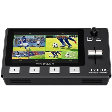Feelworld L2 Plus HDMI Live Stream Switcher with 5.5 inch LCD Monitor