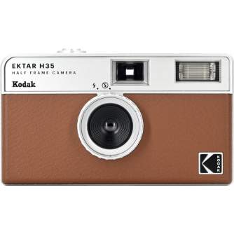 Filmu kameras - KODAK EKTAR H35 FILM CAMERA BROWN RK0102 - perc šodien veikalā un ar piegādi