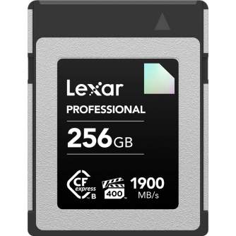 Atmiņas kartes - LEXAR CFEXPRESS PRO DIAMOND R1900 W1700 VPG400 256GB LCXEXDM256G-RNENG - ātri pasūtīt no ražotāja