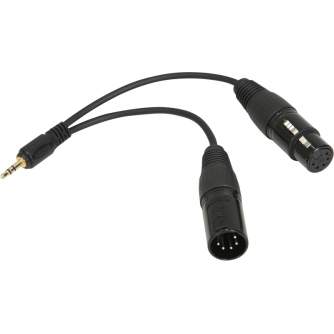 Accessories for studio lights - NANLITE DMX ADAPTER CABLE WITH 3.5MM CB-DMX-3.5C-1/2 - quick order from manufacturer