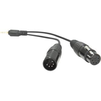 Accessories for studio lights - NANLITE DMX ADAPTER CABLE WITH 3.5MM CB-DMX-3.5C-1/2 - quick order from manufacturer
