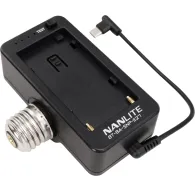 Accessories for studio lights - NANLITE NPF BATTERY ADAPTER WITH E27 HEAD BT-BA-SNP-E27 - quick order from manufacturerAccessories for studio lights - NANLITE NPF BATTERY ADAPTER WITH E27 HEAD BT-BA-SNP-E27 - quick order from manufacturer