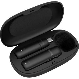 Беспроводные петличные микрофоны - SMALLRIG 3495 Wave W1-C Wireless Lavalier Microphone USB-C for Android & iPhone 15 - быстрый 