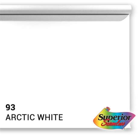 Backgrounds - Superior Background Paper 93 Arctic White 2.72 x 25m - quick order from manufacturer