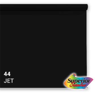Foto foni - Superior Background Paper 44 Jet Black 2.72 x 11m - perc šodien veikalā un ar piegādi
