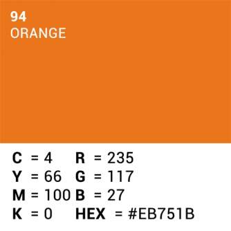 Backgrounds - Superior Background Paper 94 Orange 2.72 x 11m - quick order from manufacturer