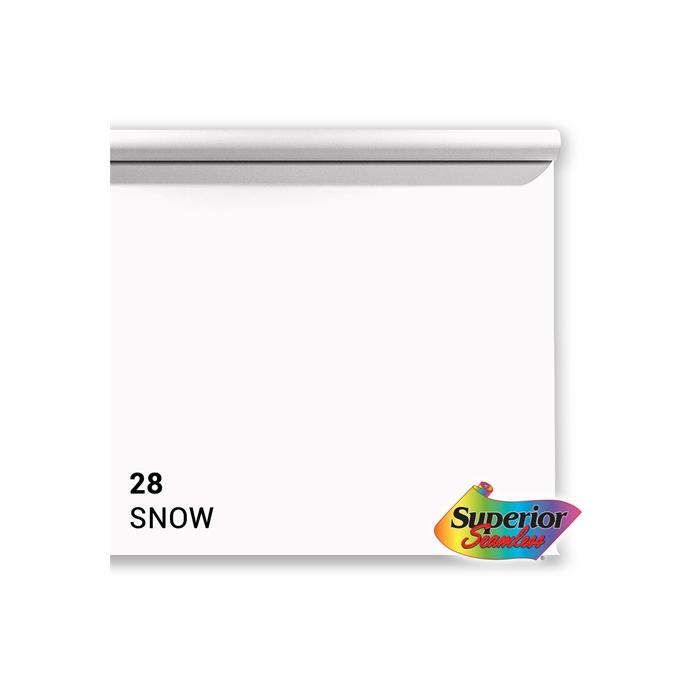 Фоны - Superior Background Paper 28 Snow 2.72 x 11m - купить сегодня в магазине и с доставкой