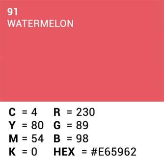 Фоны - Superior Background Paper 91 Watermelon 2.72 x 11m - быстрый заказ от производителя