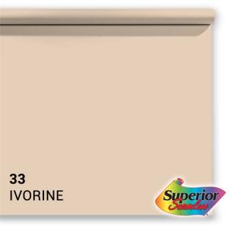 Backgrounds - Superior Background Paper 33 Ivorine 2.72 x 11m - buy today in store and with delivery