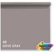 Backgrounds - Superior Background Paper 43 Dove Grey 2.72 x 11m - quick order from manufacturerBackgrounds - Superior Background Paper 43 Dove Grey 2.72 x 11m - quick order from manufacturer