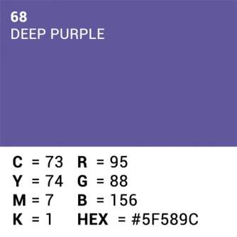 Foto foni - Superior Background Paper 68 Deep Purple 2.72 x 11m - perc šodien veikalā un ar piegādi