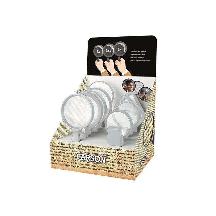 Magnifying Glasses - Carson Empty Counter Display - quick order from manufacturer