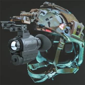 Termokameras - AGM StingIR-384 Tactical Thermal Imaging Goggles with Helmet Mount - ātri pasūtīt no ražotāja