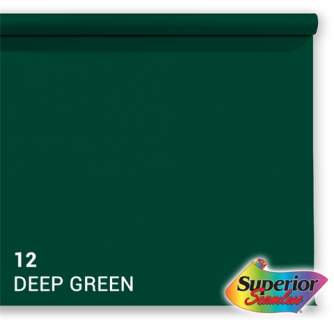 Backgrounds - Superior Background Paper 12 Deep Green 1.35 x 11m - quick order from manufacturer