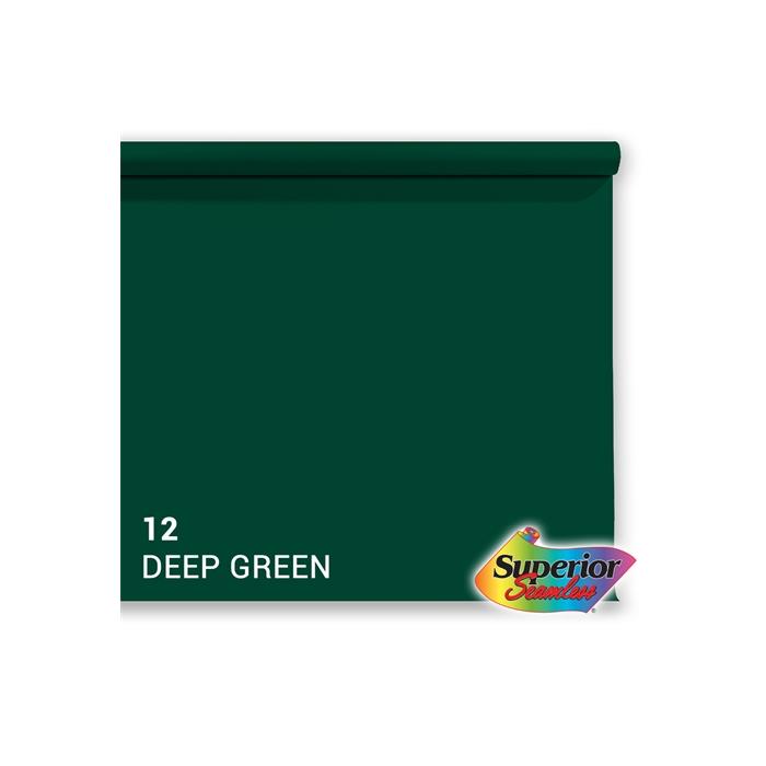 Foto foni - Superior Background Paper 12 Deep Green 1.35 x 11m - ātri pasūtīt no ražotāja