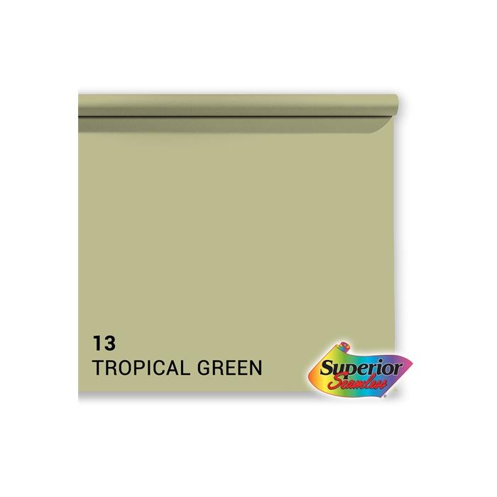 Foto foni - Superior Background Paper 13 Tropical Green 1.35 x 11m - ātri pasūtīt no ražotāja