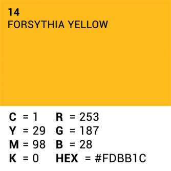 Фоны - Superior Background Paper 14 Forsythia Yellow 1.35 x 11m - быстрый заказ от производителя