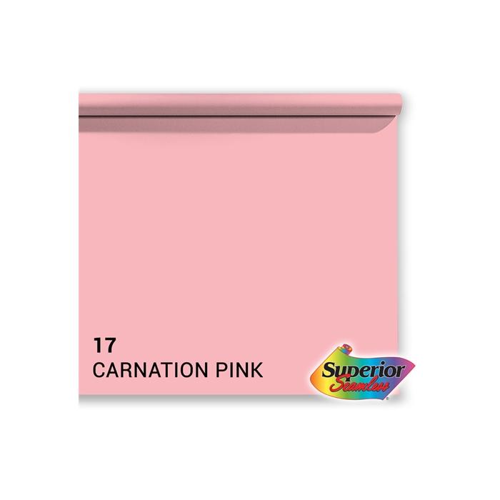 Фоны - Superior Background Paper 17 Carnation Pink 1.35 x 11m - быстрый заказ от производителя