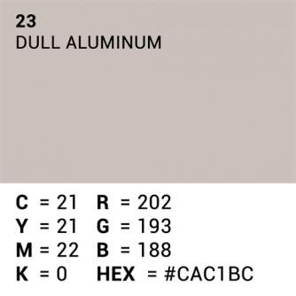 Backgrounds - Superior Background Paper 23 Dull Aluminum 1.35 x 11m - quick order from manufacturer