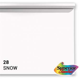 Foto foni - Superior Background Paper 28 Snow 1.35 x 11m - ātri pasūtīt no ražotāja