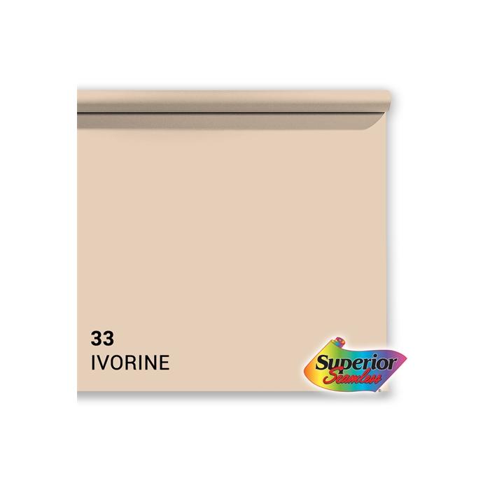 Backgrounds - Superior Background Paper 33 Ivorine 1.35 x 11m - buy today in store and with delivery