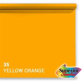 Superior Background Paper 35 Yellow-Orange 1.35 x 11m