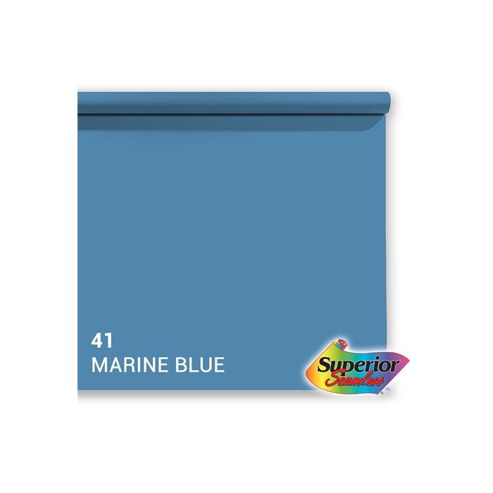 Foto foni - Superior Background Paper 41 Marine Blue 1.35 x 11m - ātri pasūtīt no ražotāja