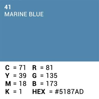 Backgrounds - Superior Background Paper 41 Marine Blue 1.35 x 11m - quick order from manufacturer
