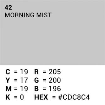 Фоны - Superior Background Paper 42 Morning Mist 1.35 x 11m - быстрый заказ от производителя