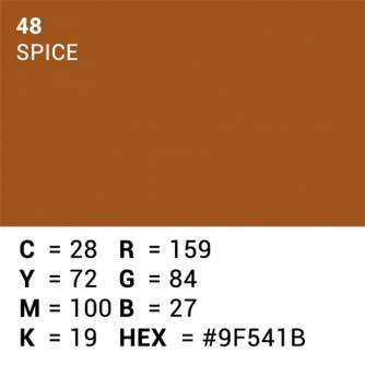 Фоны - Superior Background Paper 48 Spice 1.35 x 11m - быстрый заказ от производителя