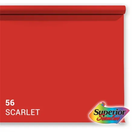 Superior Background Paper 56 Scarlet 1.35 x 11m