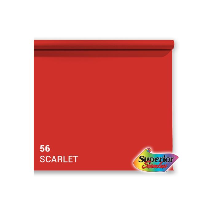 Backgrounds - Superior Background Paper 56 Scarlet 1.35 x 11m - quick order from manufacturer