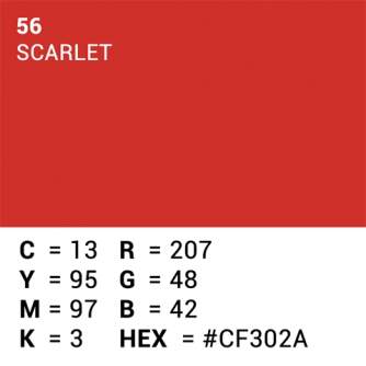 Фоны - Superior Background Paper 56 Scarlet 1.35 x 11m - быстрый заказ от производителя