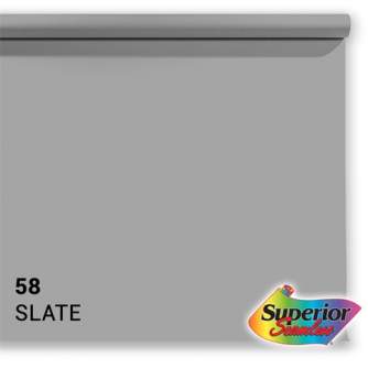 Foto foni - Superior Background Paper 58 Slate Grey 1.35 x 11m - ātri pasūtīt no ražotāja