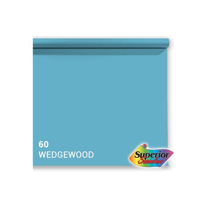 Фоны - Superior Background Paper 60 Wedgewood 1.35 x 11m - быстрый заказ от производителя