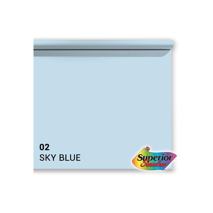 Foto foni - Superior Background Paper 02 Sky Blue 2.72 x 11m - perc šodien veikalā un ar piegādi