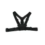 Telesin Chest Strap for action cameras featuring adjustable Y-harness, secure camera mount, and padded fabric for comfort.