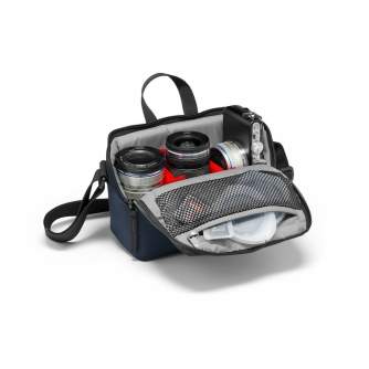 Сумки для фотоаппаратов - Foto soma Manfrotto NX Shoulder bag CSC Blue v2 - купить сегодня в магазине и с доставкой