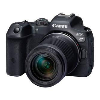 Mirrorless Cameras - Canon EOS R7 incl. RF-S 18-150mm + EF-EOS R Adapter - buy today in store and with delivery