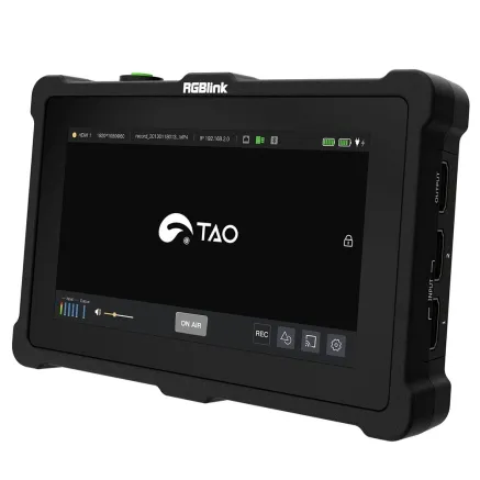 RGBLink TAO 1Pro FullHD preview monitor and 4-channel FullHD video switcher recorder