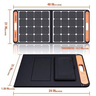 Portatīvie saules paneļi un spēkstacijas - Jackery SolarSaga 100 Solar Panel - ātri pasūtīt no ražotāja
