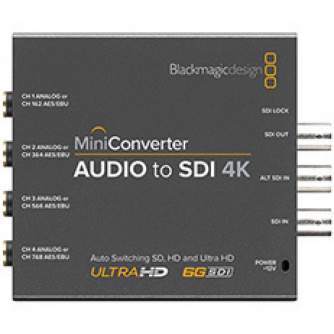Blackmagic Design - Blackmagic Design Blackmagic Mini Converter Audio SDI 4K BM CONVMCAUDS4K - ātri pasūtīt no ražotāja
