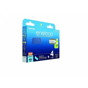 Batteries and chargers - Rechargeable batteries Panasonic ENELOOP BK-4MCDEC4BE, 800 mAh, 2100 (4xAAA) BOOM - buy today in Master Foto store and with delivery
