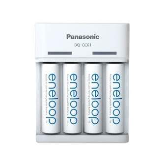Baterijas, akumulatori un lādētāji - USB Lādētājs Panasonic ENELOOP K-KJ61MCD40USB, 10hour + 4xAA Batarējas 2000mAh - perc šodien veikalā un ar piegādi