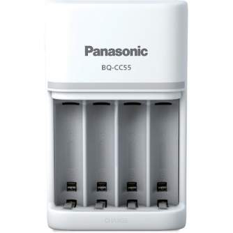 Батарейки и аккумуляторы - Charger Panasonic ENELOOP BQ-CC55E 1.5 hours 52055E02 - купить сегодня в магазине и с доставкой