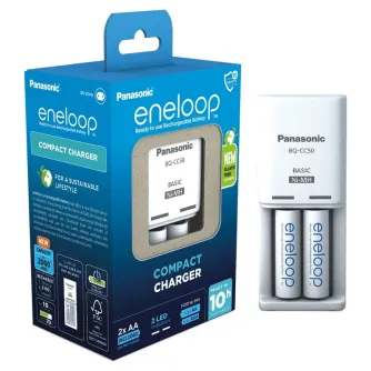 Батарейки и аккумуляторы - Charger Panasonic ENELOOP K-KJ50MCD20E, 10 hour, +(2xAA) BOOM - купить сегодня в магазине Master Foto и с доставкой Лучший выбор профессионалов