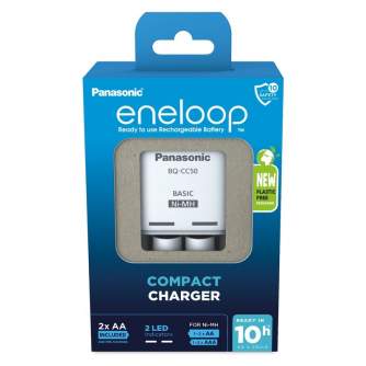 Baterijas, akumulatori un lādētāji - Charger Panasonic ENELOOP K-KJ50MCD20E 10 hour + 2xAA - perc šodien veikalā un ar piegādi